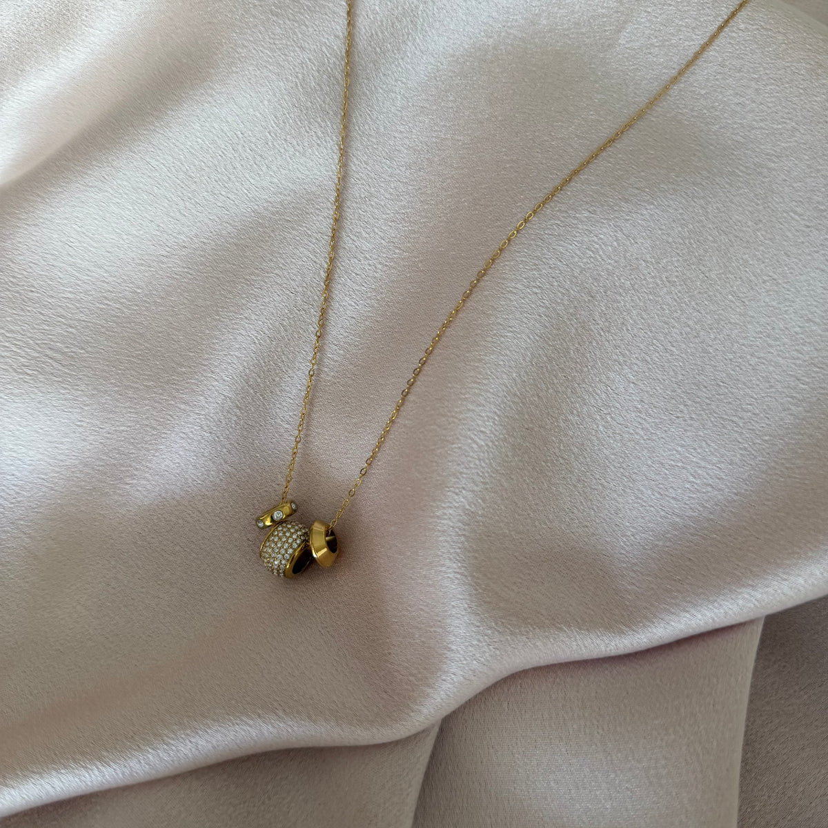 Nicole Crystal Charm Necklace