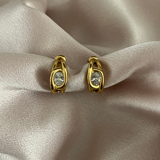 Frank Crystal Hoops