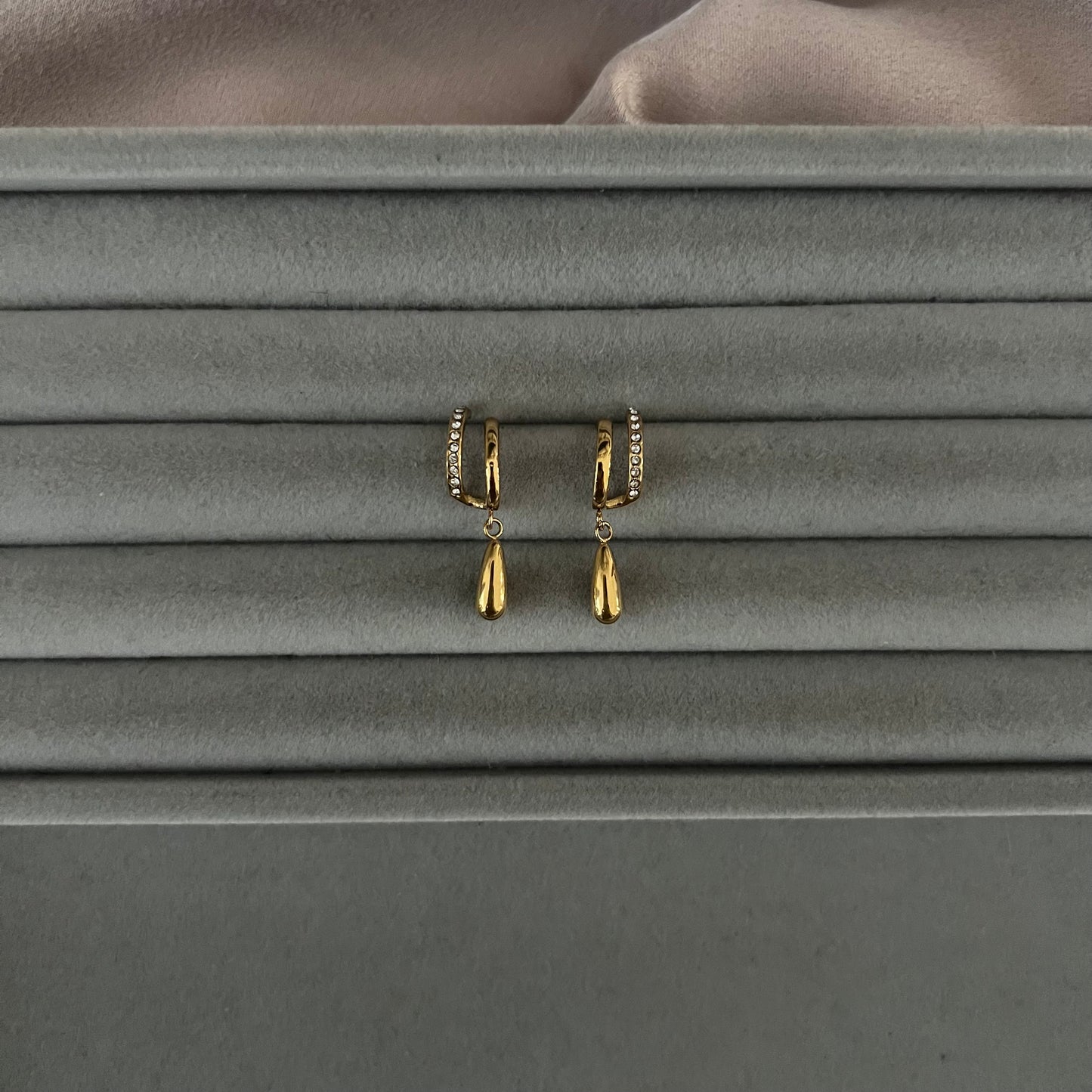 Maia Illusion Huggie Hoops