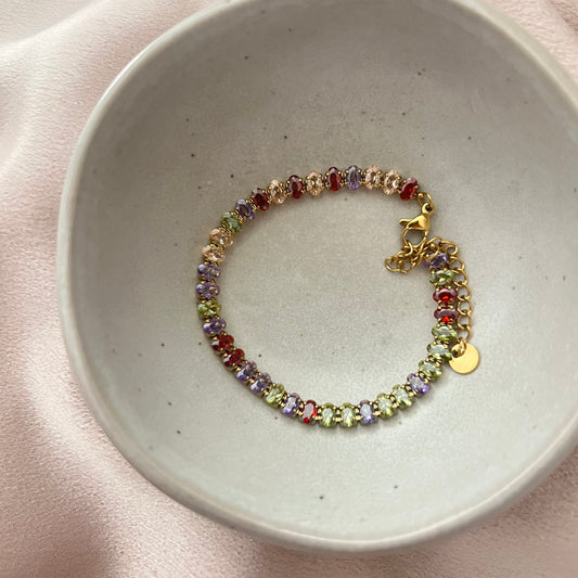 Jeanne Multicolored Tennis Bracelet