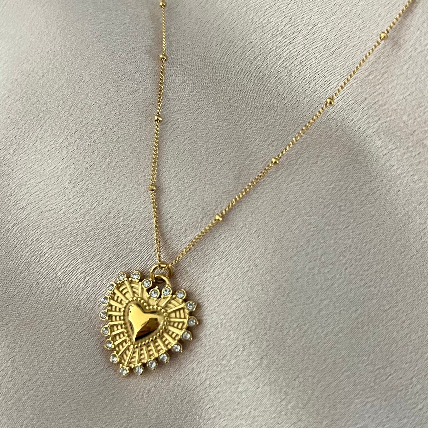 Sicilian Heart Pendant Necklace