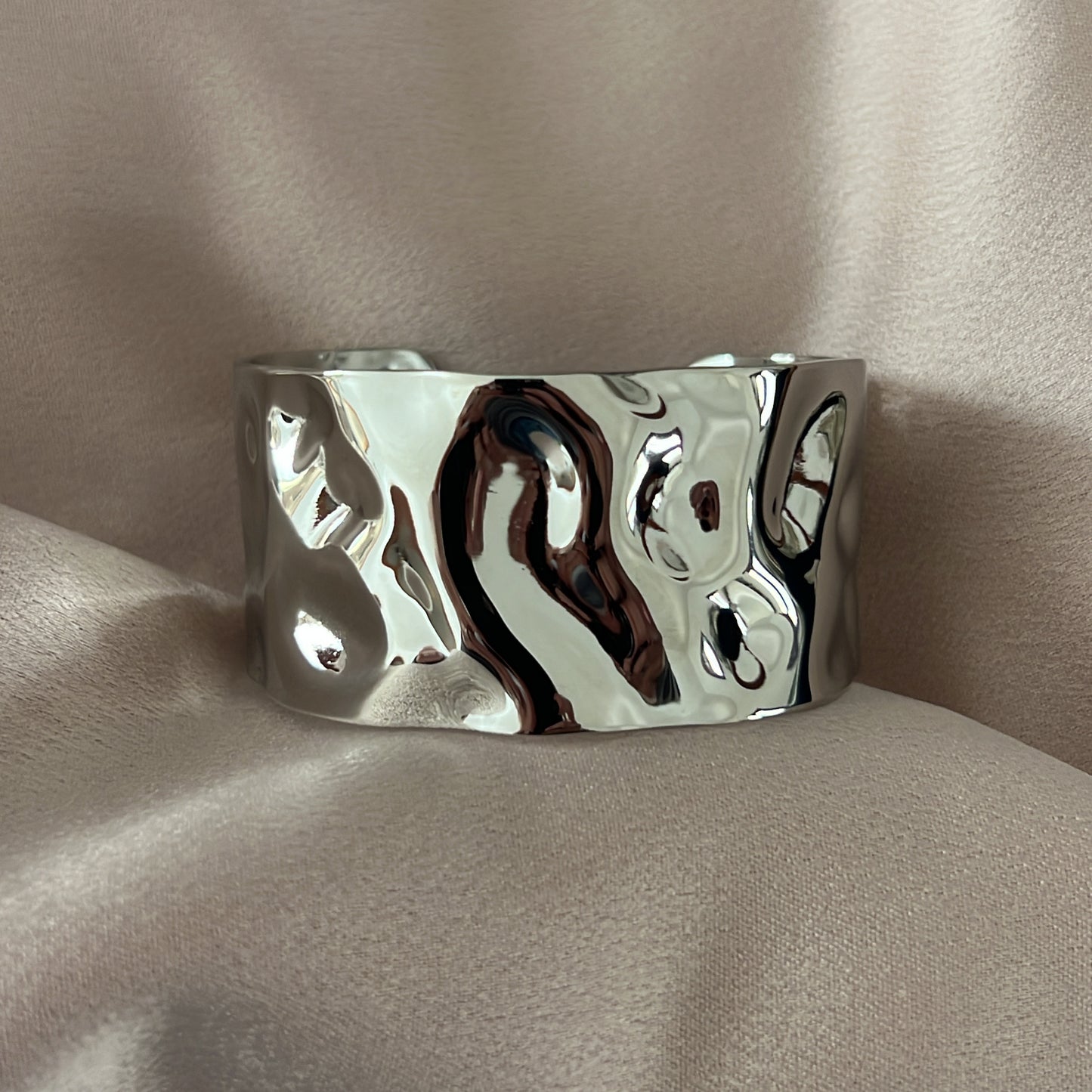 Ruffled Stainless Steel Cuff