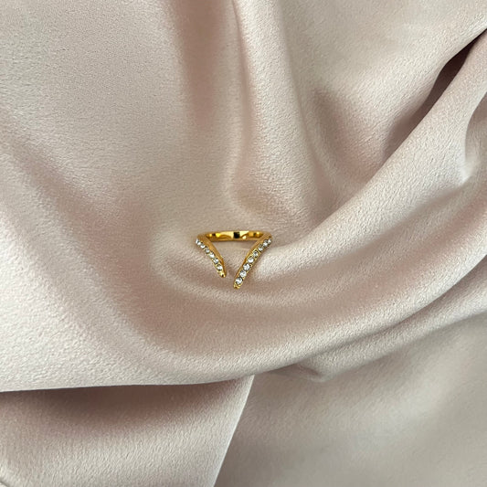 V Stainless Steel Ring