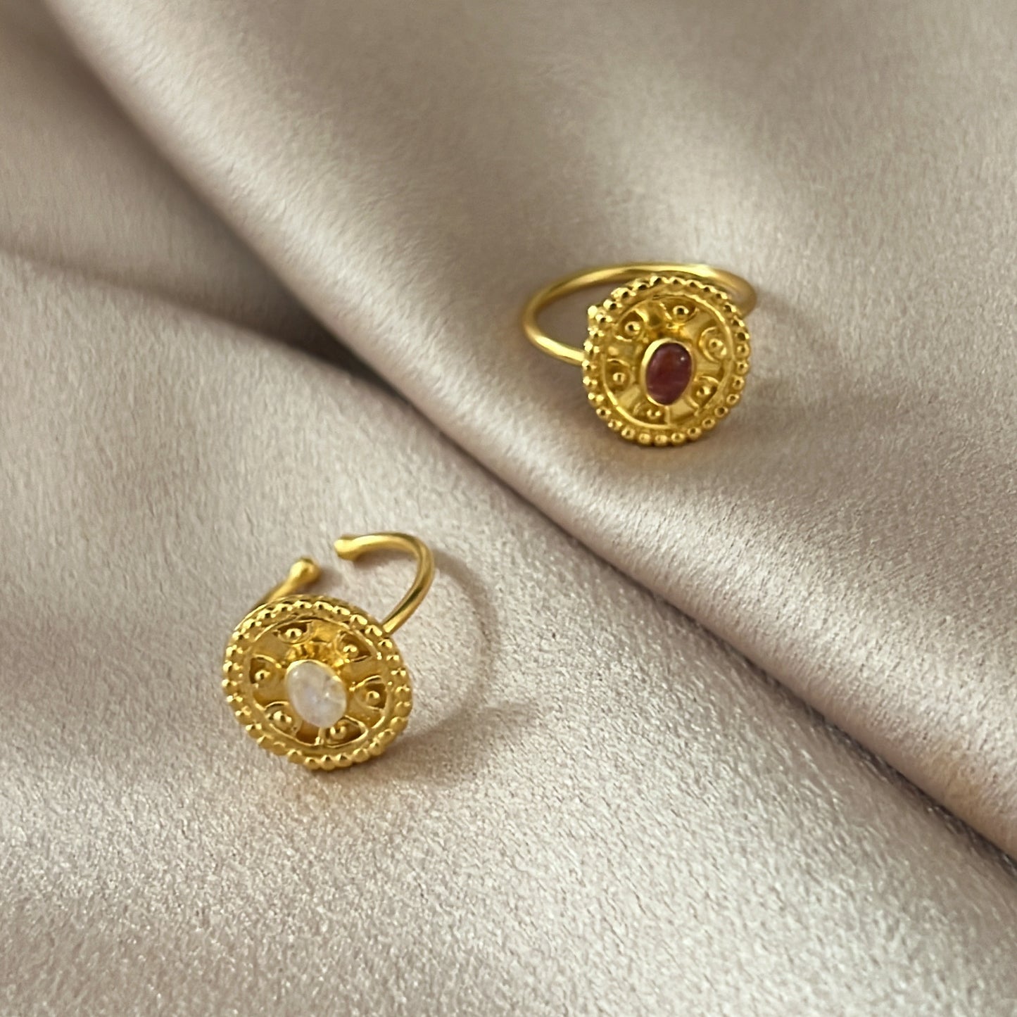 Handcrafted Gold Plated Rings