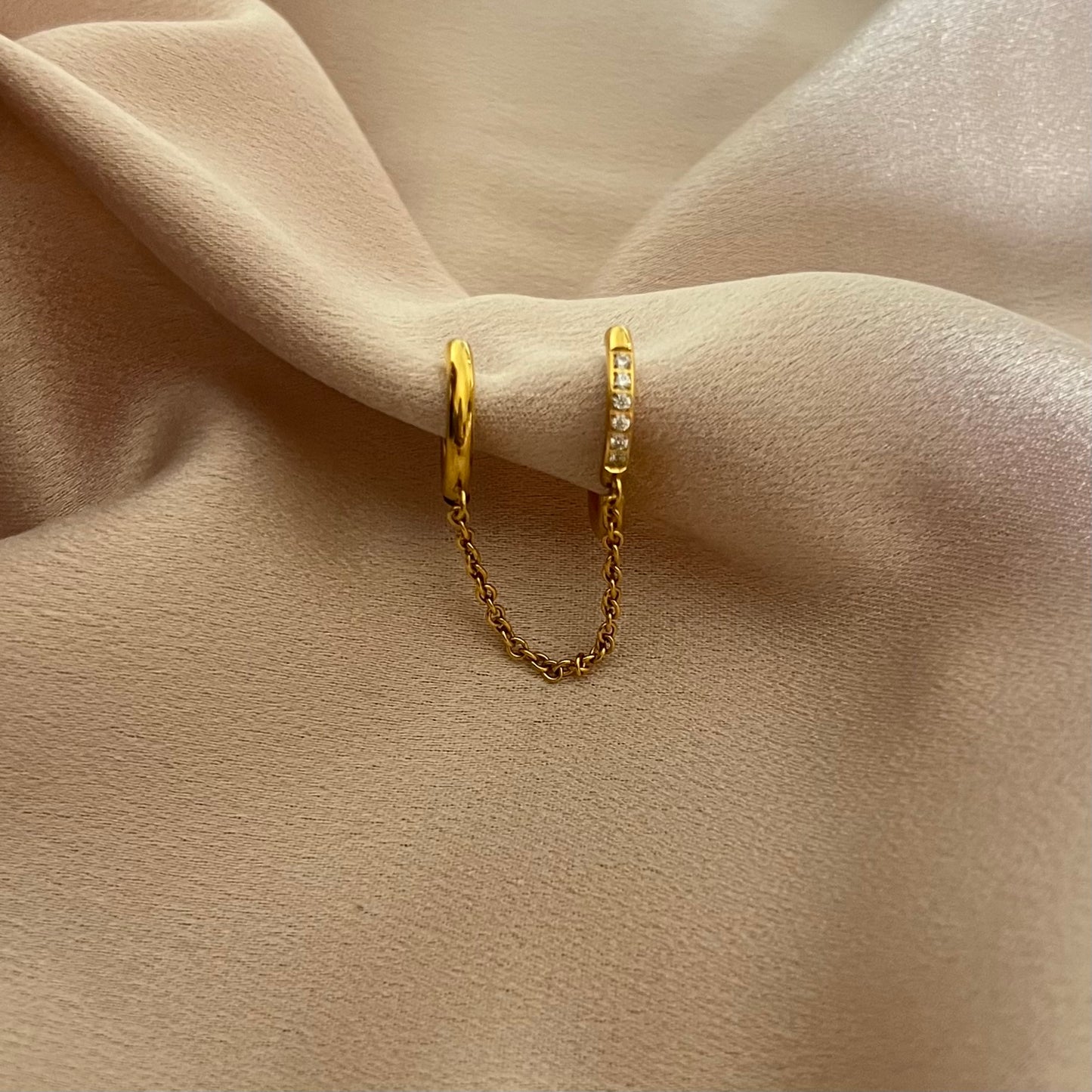 Kyoto Link Hoop Earrings