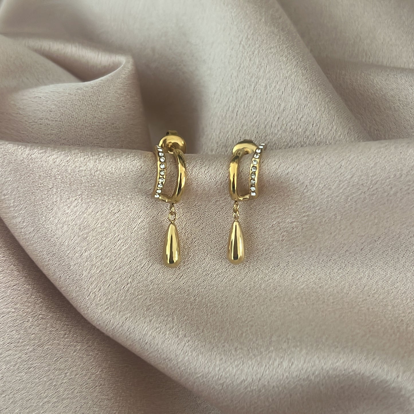 Maia Illusion Huggie Hoops