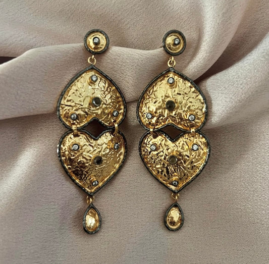 Handcrafted Heart Earrings