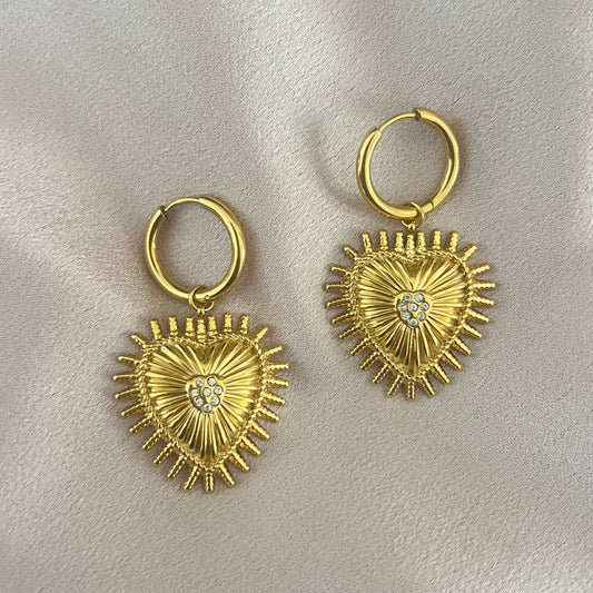 Sicilian Heart Earrings