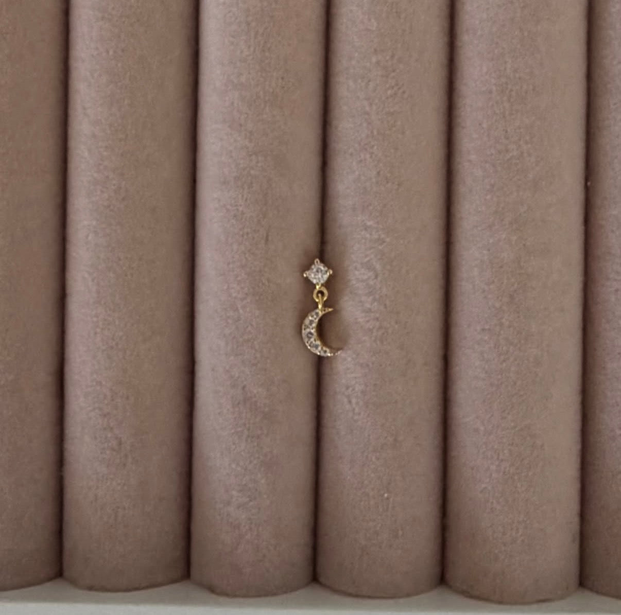 Luna Drop Stud Earring