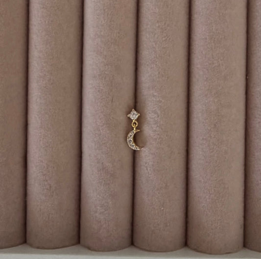 Luna Drop Stud Earring