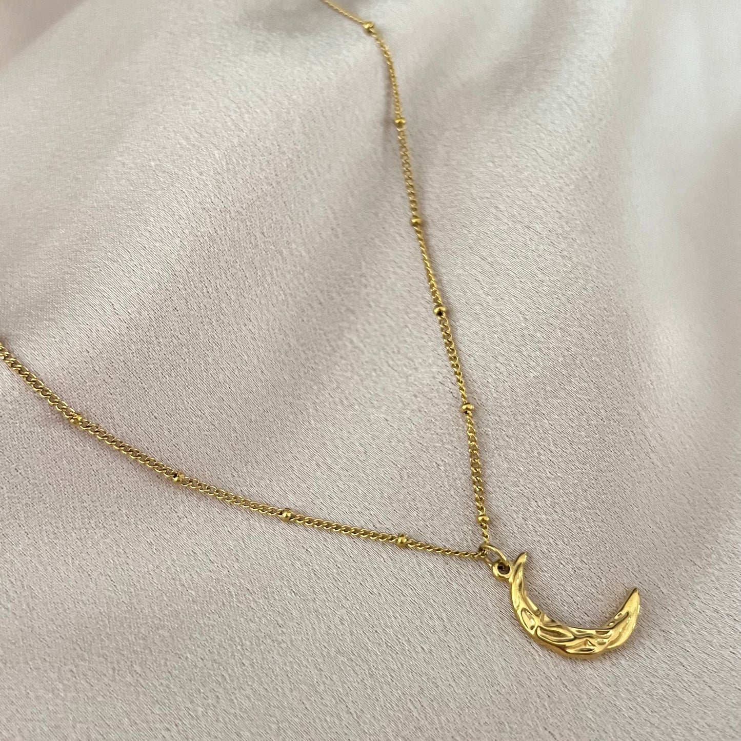 Moon Stainless Steel Necklace