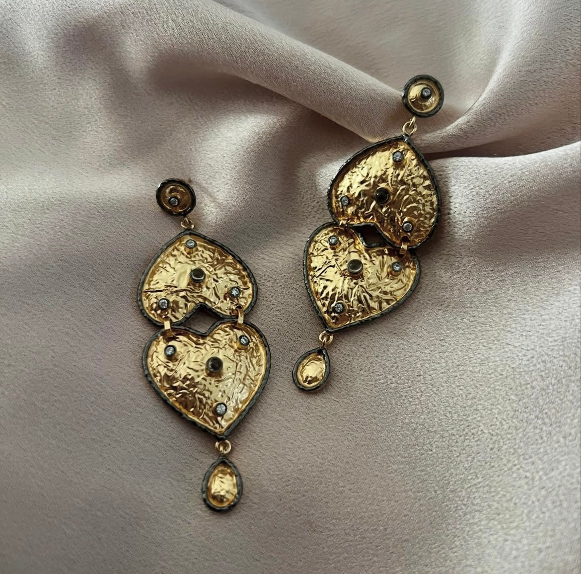 Handcrafted Heart Earrings
