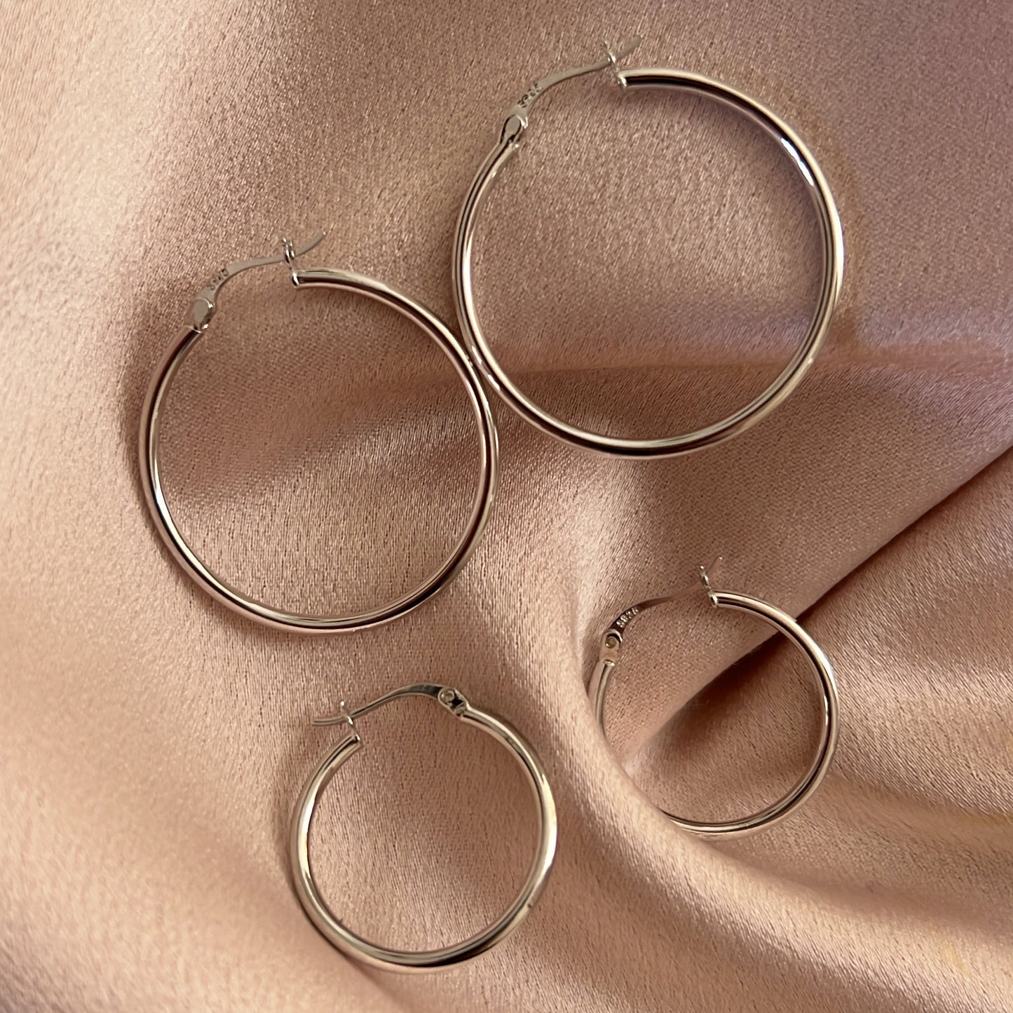 Lucie 925 Silver Hoops