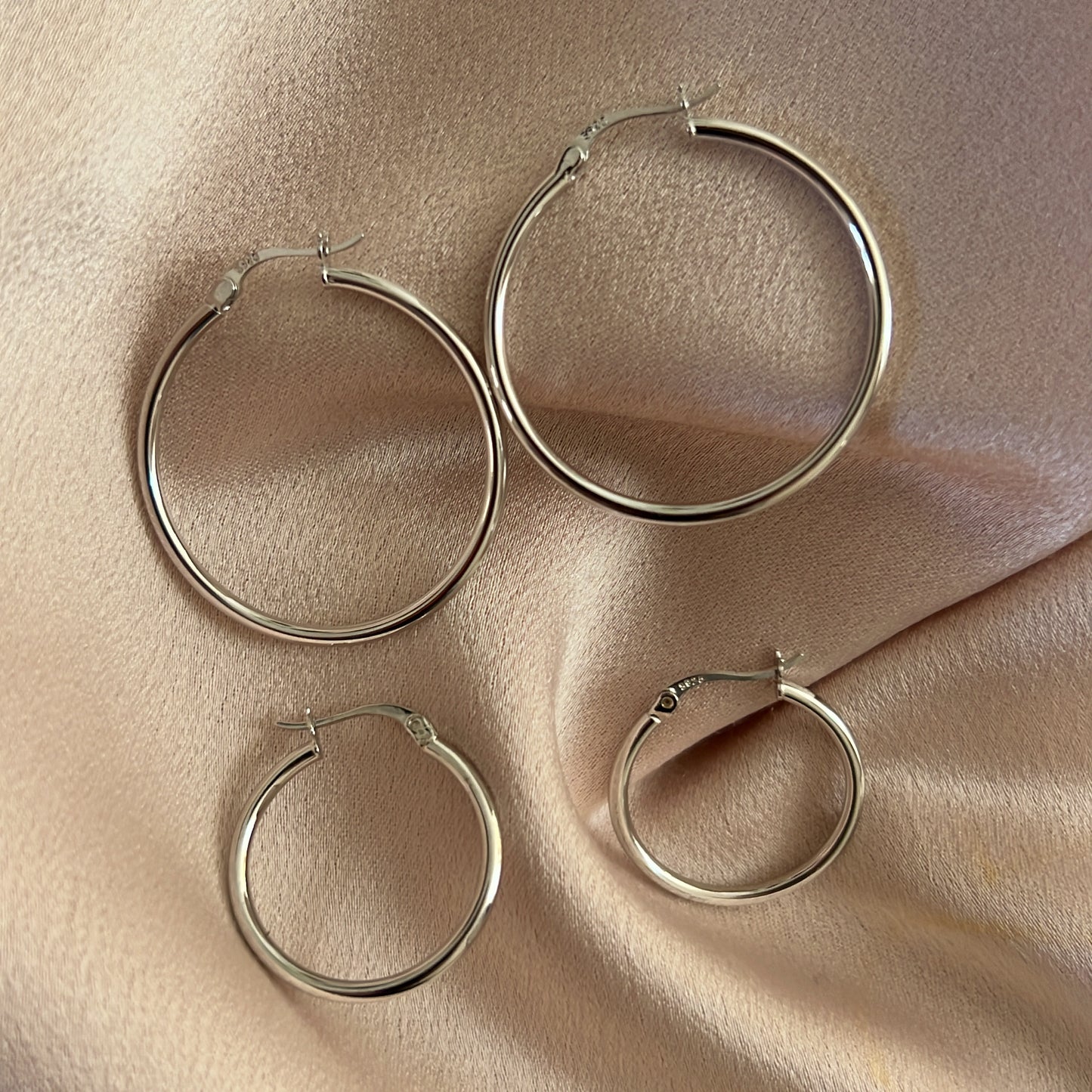 Lucie 925 Silver Hoops