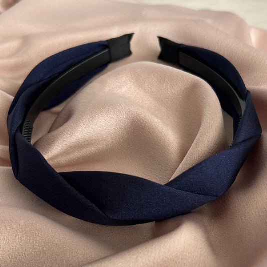 Twist Navy Headband