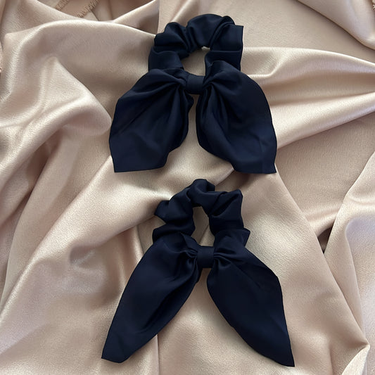 Nina Set of 2 Bow Scrunchies