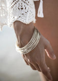 Set of 10 Feature Handmade Bracelets Silver