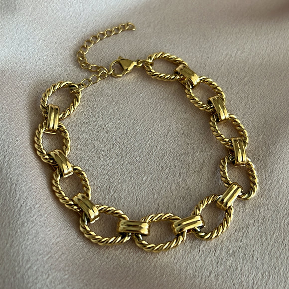 Polina Stainless Steel Link Bracelet