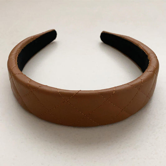 Alessandra Faux Leather Headband