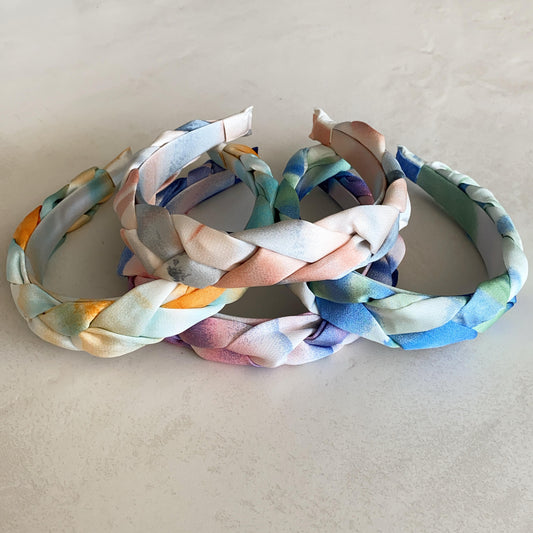 Tie-Dye Braided Headbands