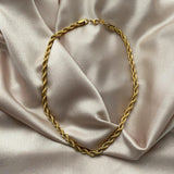 Georgina Stainless Steel Twist Rope Necklace