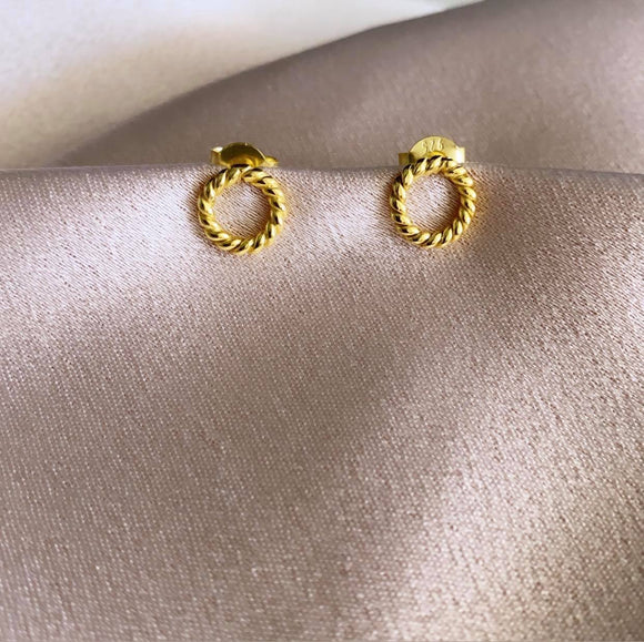 Handcrafted Gold Plated Studs