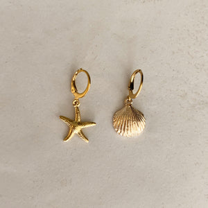 Mismatched Starshell Earrings