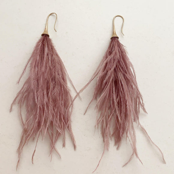 Blush Feather Earrings