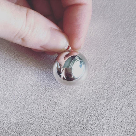 Plain Silver Bola Pendant