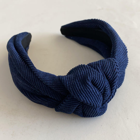 Navy Cord Headband