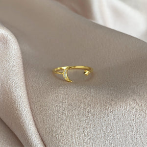 Celestial 925 Silver Adjustable Ring
