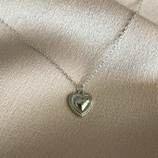 Emma 925 Silver Heart Necklace