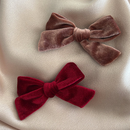 Millie Velvet Bow Hair Clips