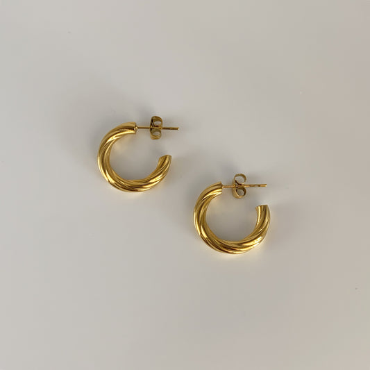 Giada Stainless Steel Hoop Earrings