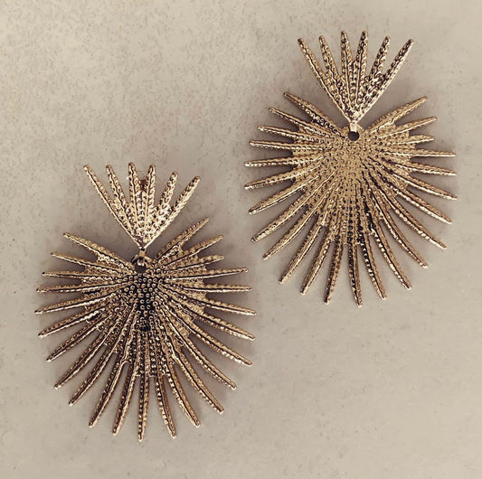 Cara Gold Statement Earrings