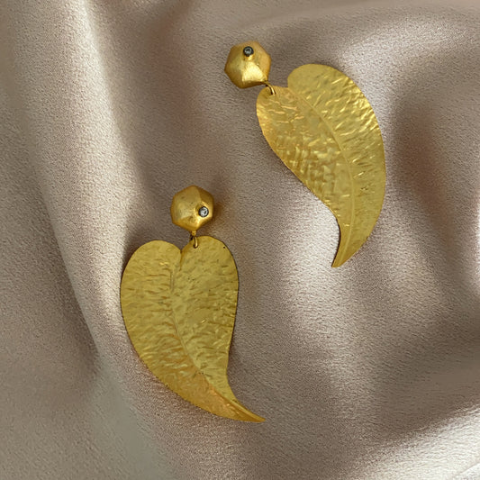 Handcrafted Leaf Earrings