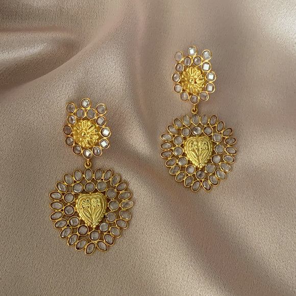 Handcrafted Sicilian Heart Earrings