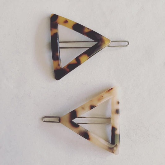 Tortoiseshell Hair Clips Set