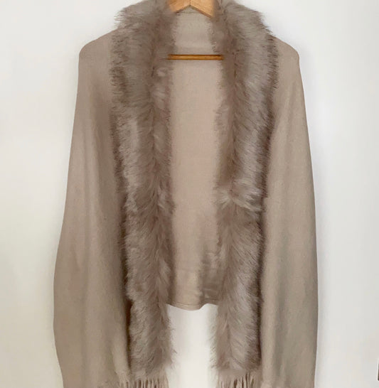 Mathilde Faux Fur Cardi Shawl