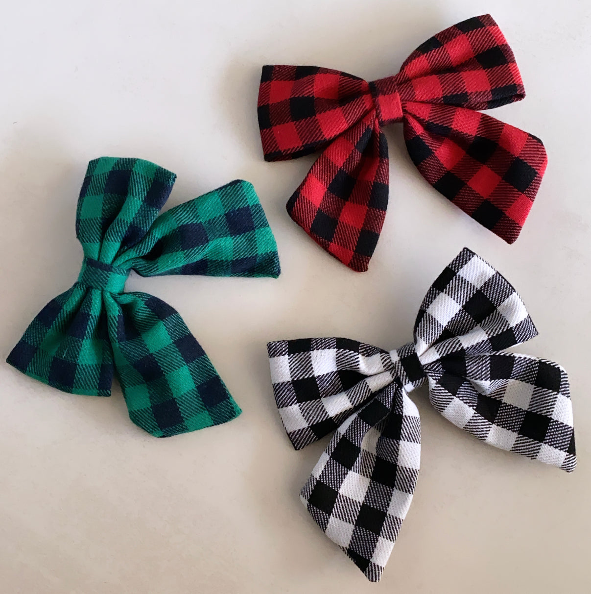 Plaid Bow Clip