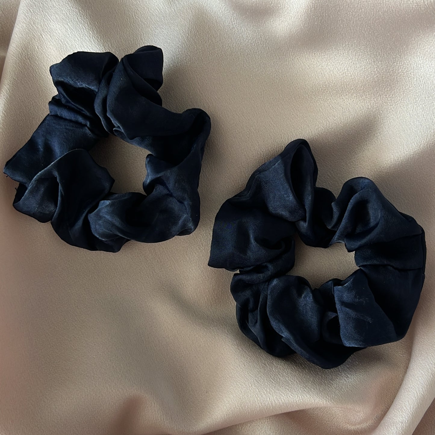 Navy Scrunchies Set of 2