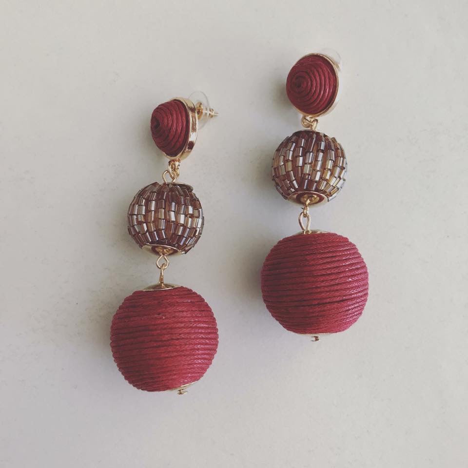 Beaded Bauble Earrings