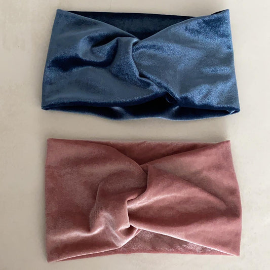 Velvet Twist Headband Set