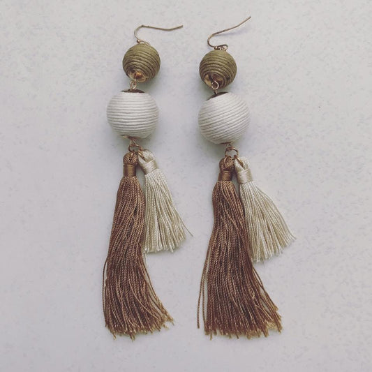 Bauble Tassel Earrings