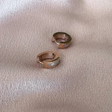 Heather Rose Gold Hoops