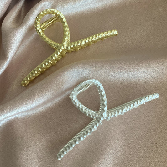 Twist Claw Hair Clips Set of 2 Matte