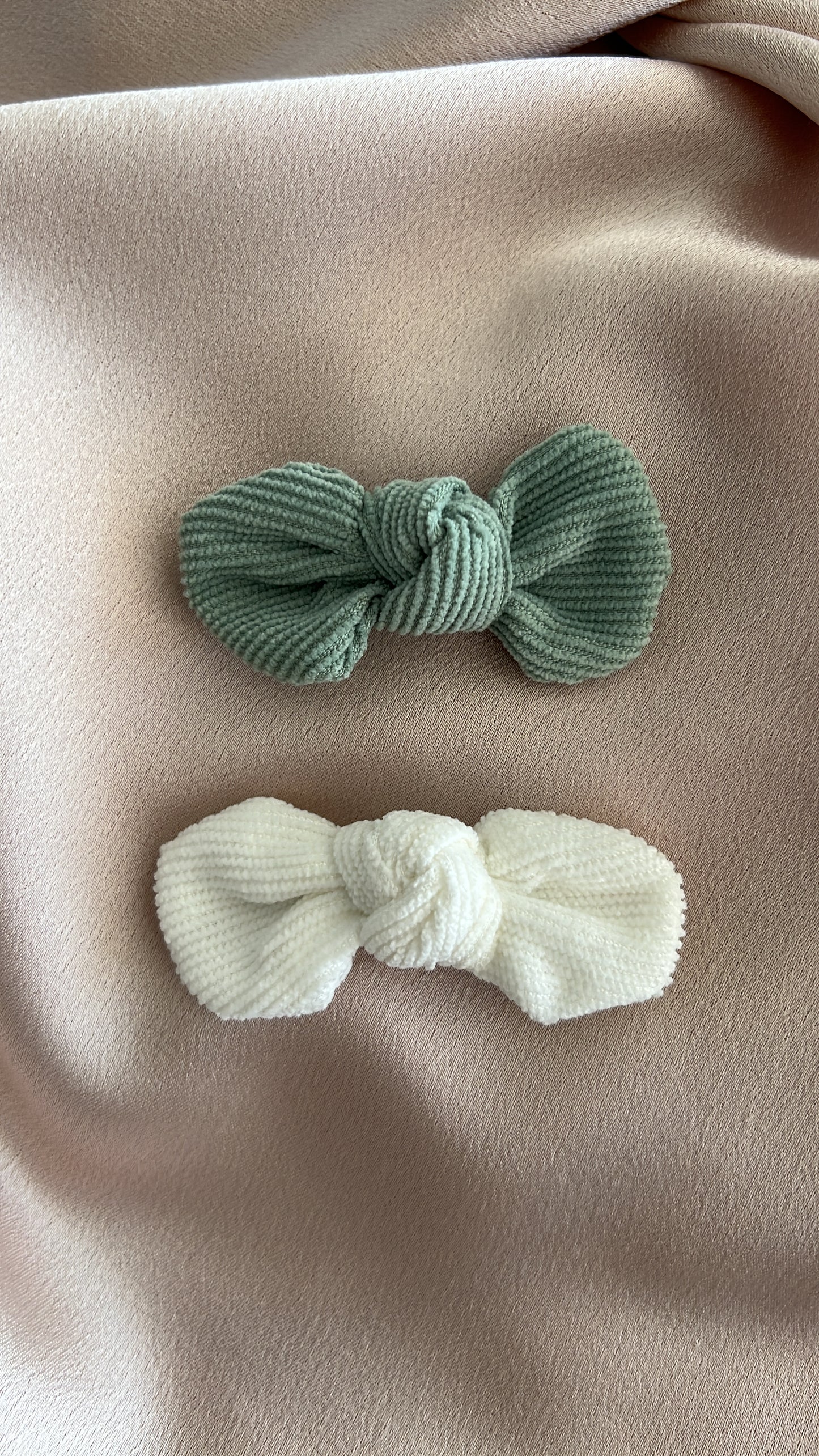 Molly Cord Bow Hair Clips