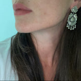 Handcrafted 925 Sterling Silver Detail Earrings