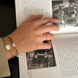 June Stainless Steel Pearl Bracelet