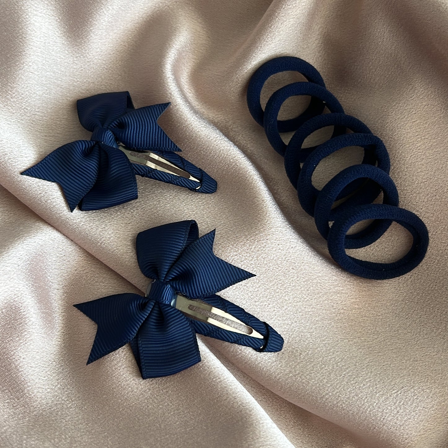 Navy Hair Set